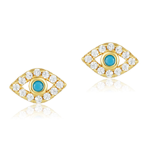 Evil Eye Studs gold