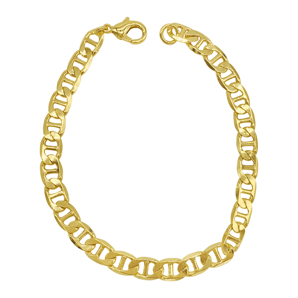 Buy Mariner Link Chain Bracelet,men's Silver Chain Bracelet,cuff,men's  Jewelry,silver Bracelet,man Bracelet,modern Style by Taneesi Online in  India - Etsy