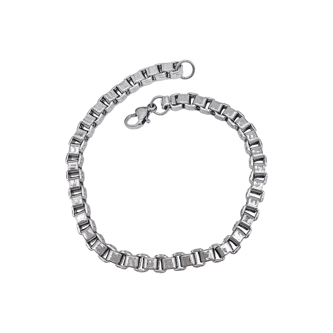 Pretty Alternating Links Bracelet – Corazon Sterling Silver from Taxco