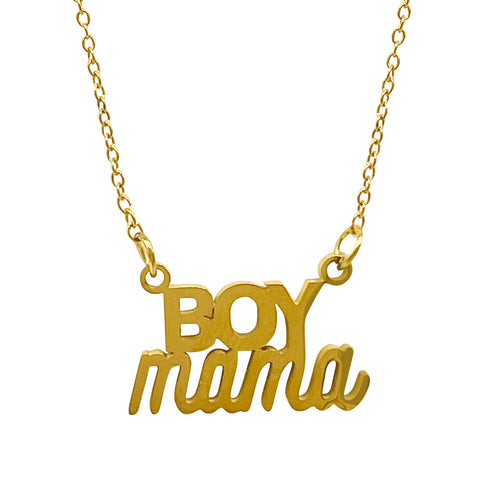 Boy Mama Necklace gold
