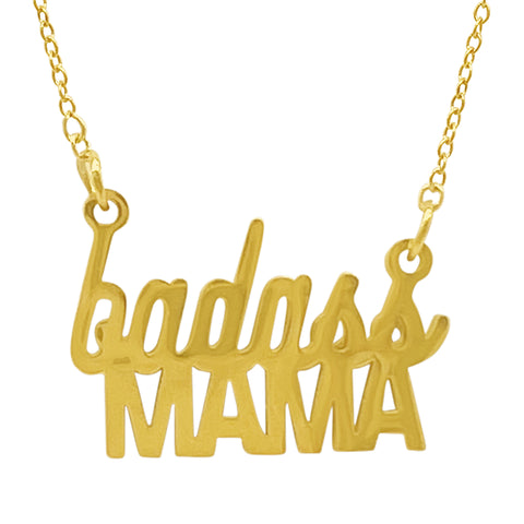 Badass Mama Necklace gold