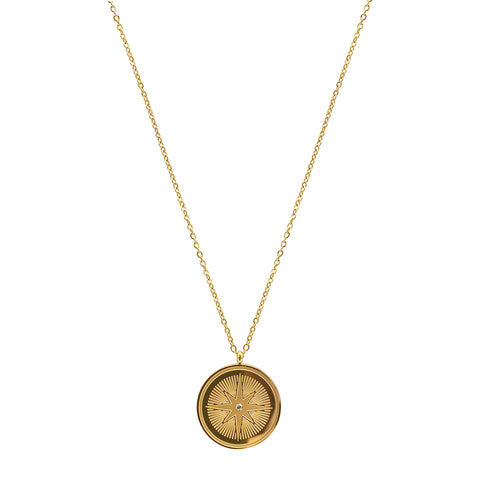 Star Compass Necklace gold