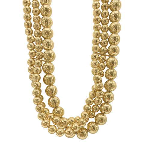 5-Layer Ball Necklace gold
