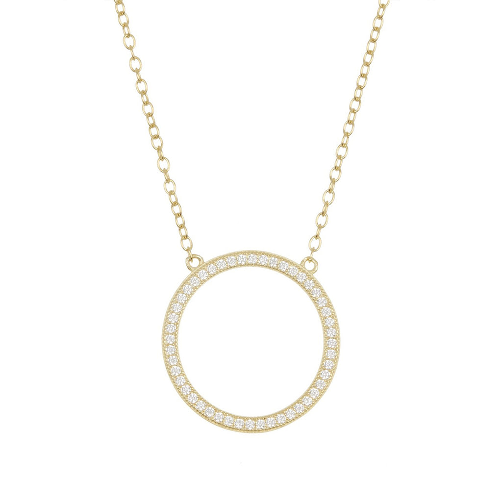 9ct Gold Diamond Triple Circle Pendant | Goldmark (AU)