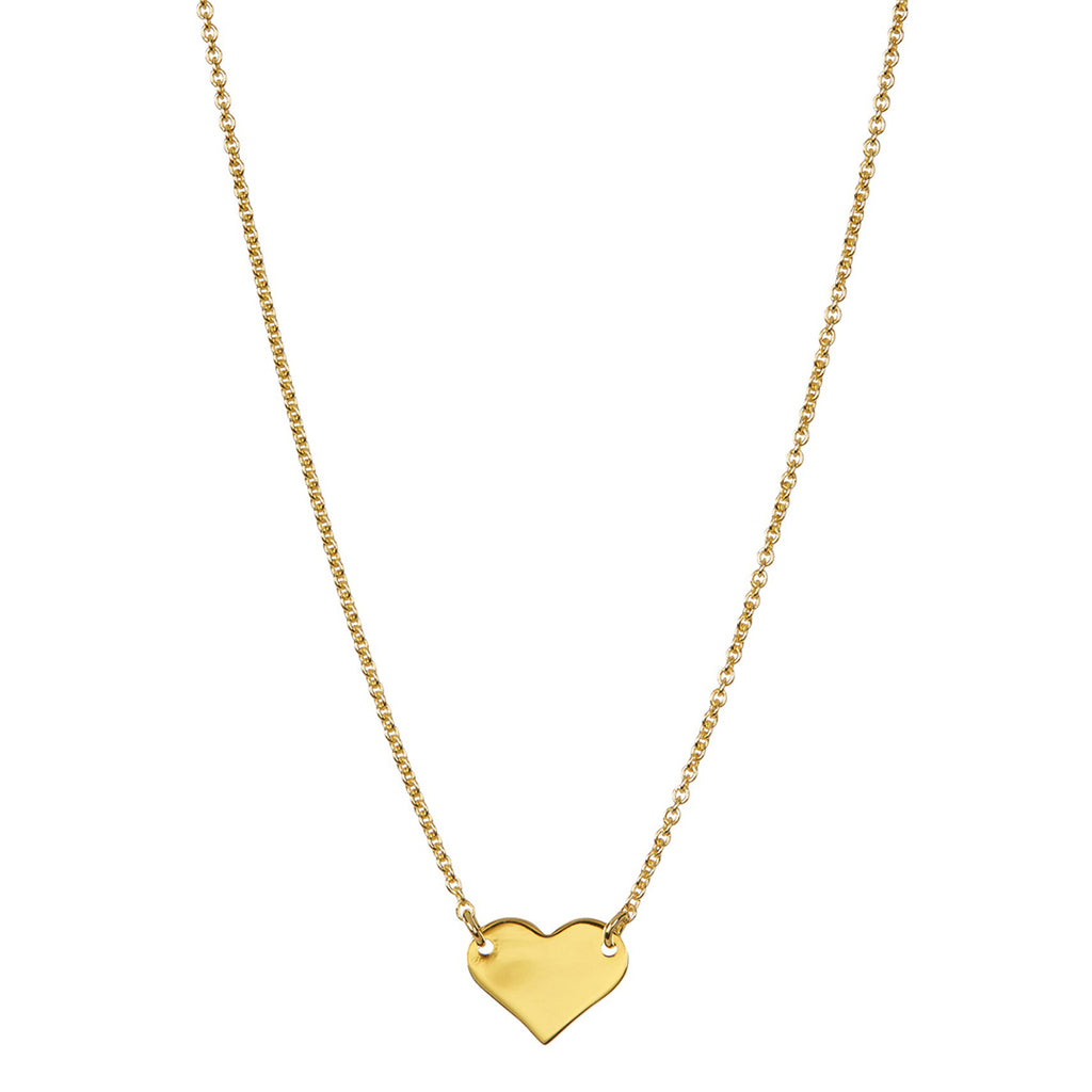 Heart Pendant Necklace silver gold