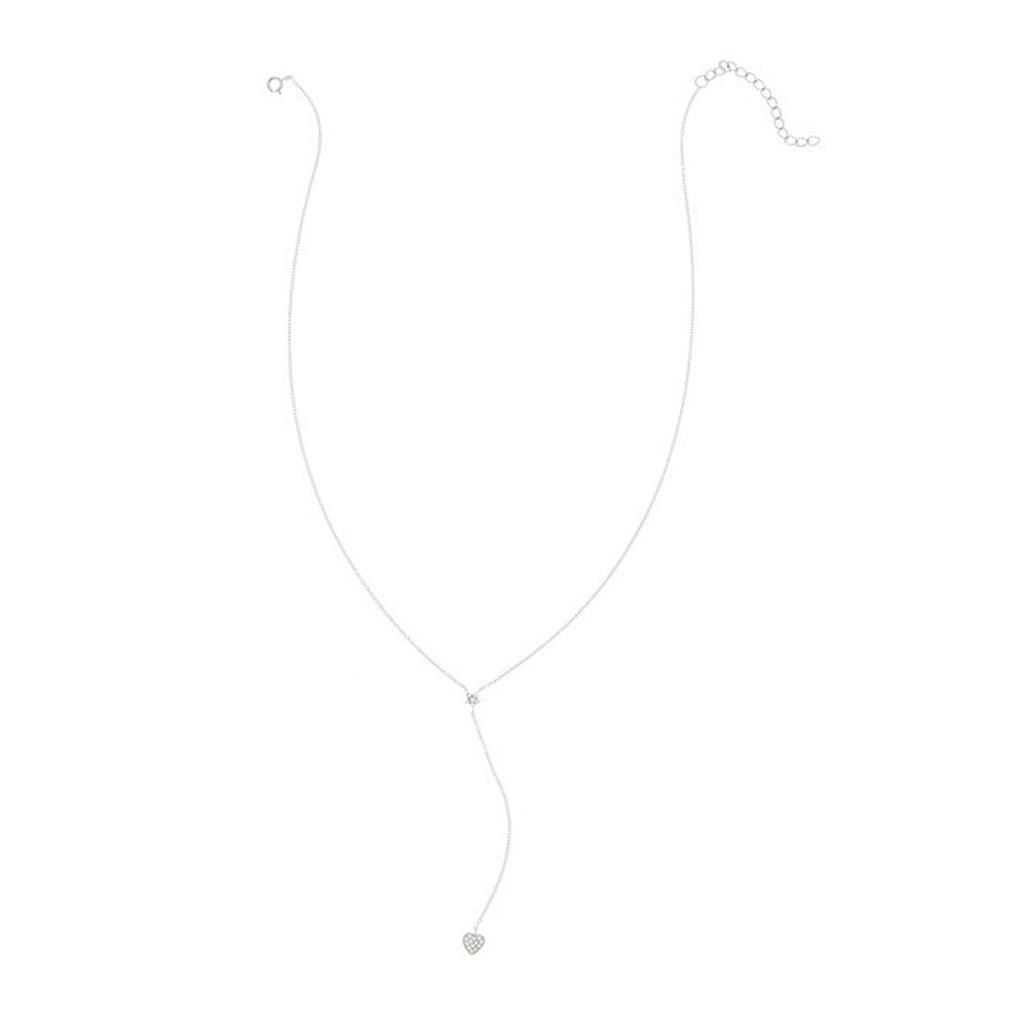 Adornia Star and Heart Y Necklace silver ADORNIA