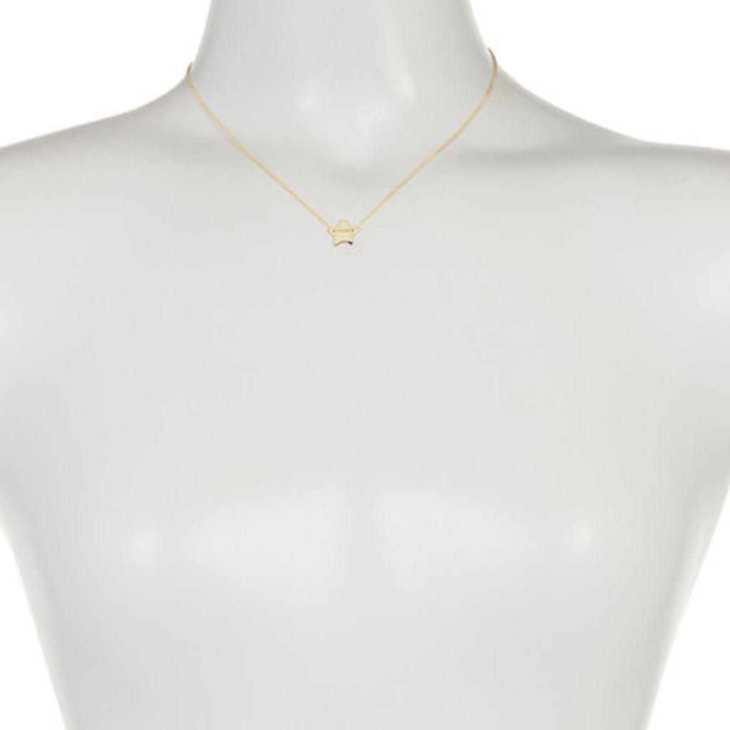 Diamond Star Charm Necklace silver gold – ADORNIA