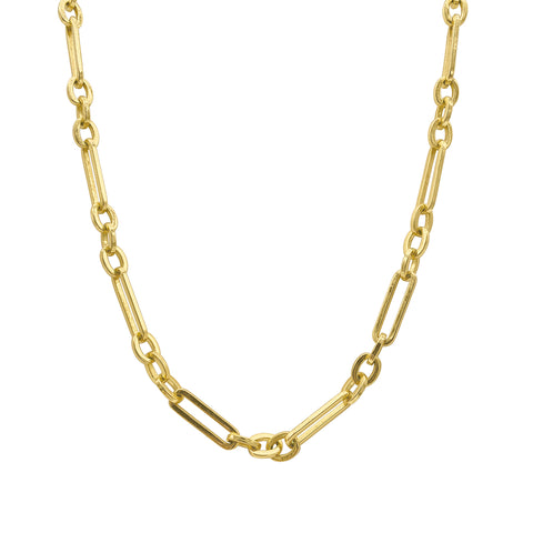 Mixed Link Chain Necklace gold