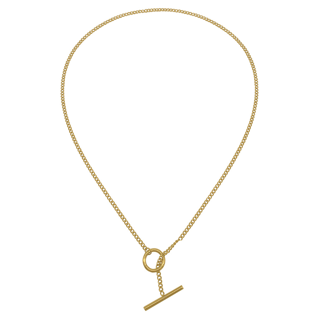 Y Toggle Necklace gold