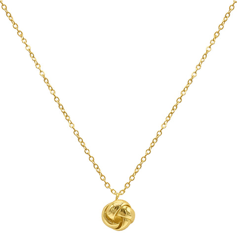 Knot Pendant Necklace gold