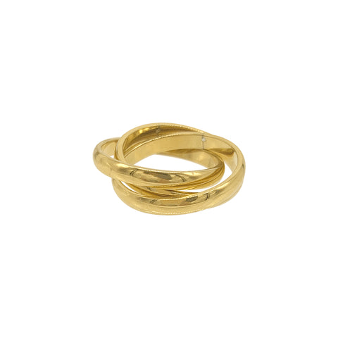 Tarnish Resistant Interlocking Rings