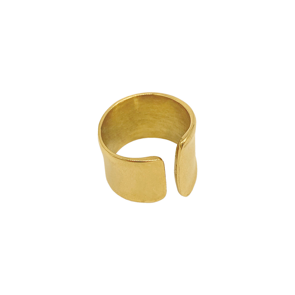 Tall Open Band Ring gold – ADORNIA